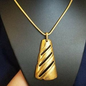 Vintage Trifari crown statement necklace